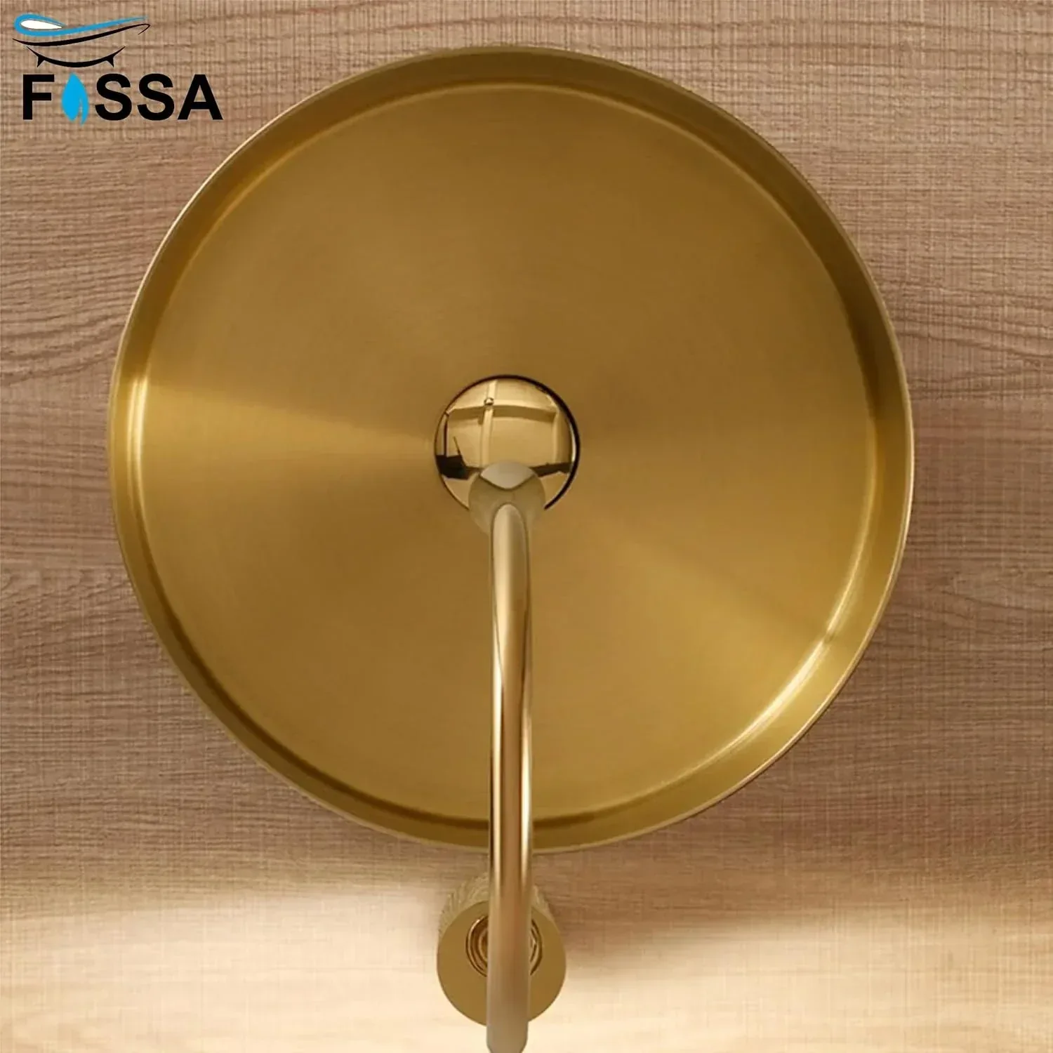 Wash Basin 304 15x15x4 Inch Gold Stainless Steel Table Top For Bathroom - Image 7