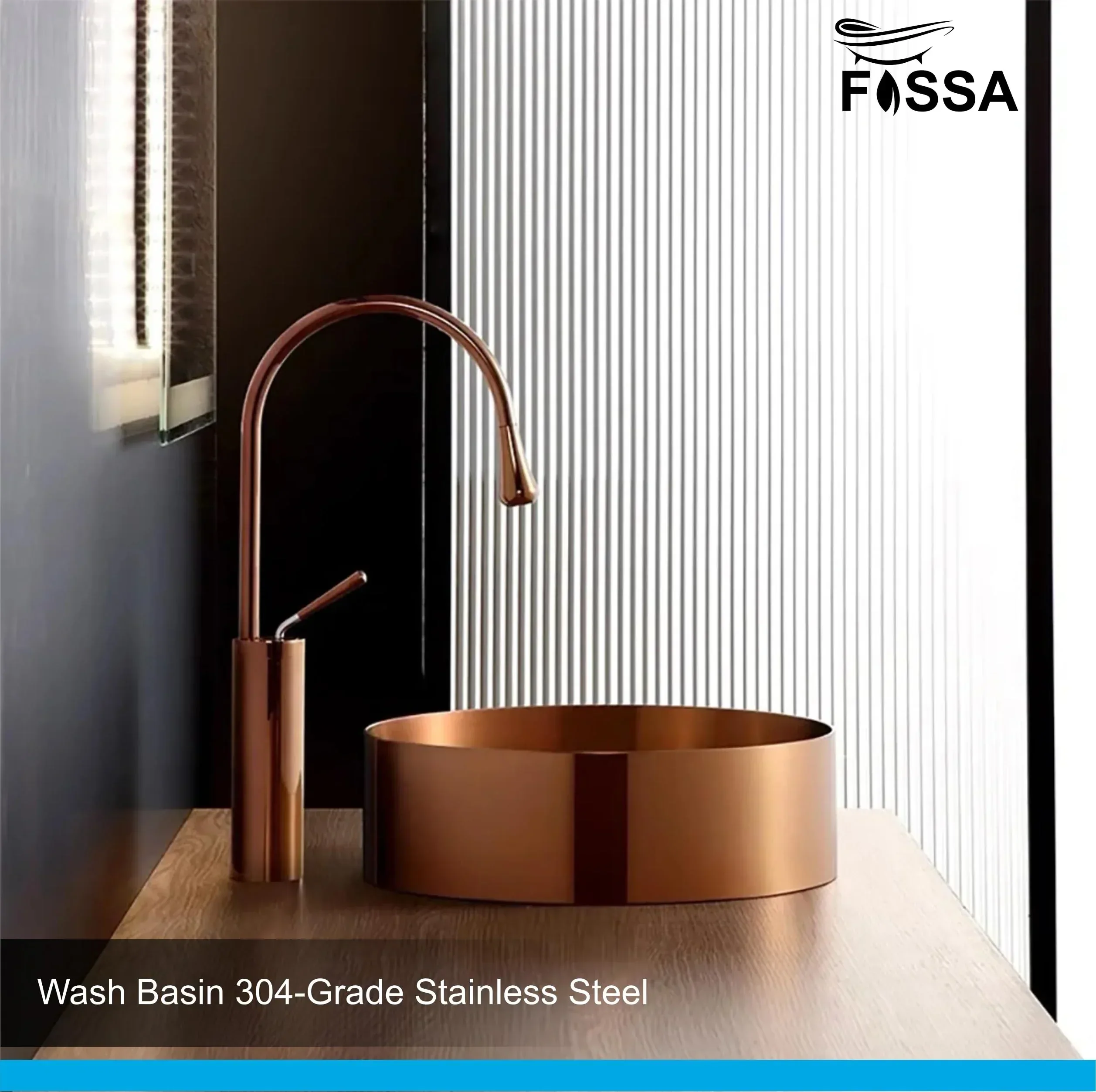 Wash Basin 304 15x15x4 Inch Rose Gold Stainless Steel Table Top For Bathroom - Image 6