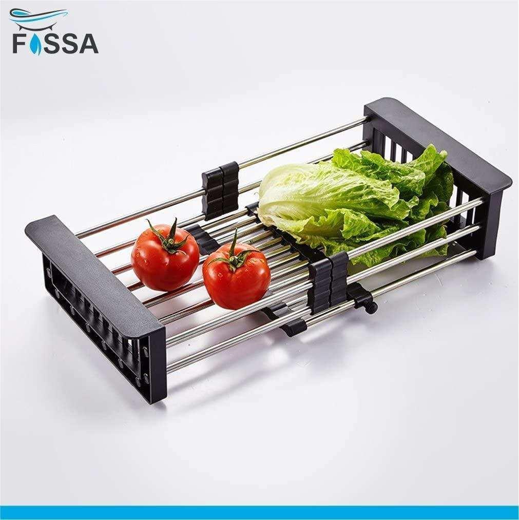 20 Inches Adjustable Vegetable Basket/sink Strainer Black - Image 3