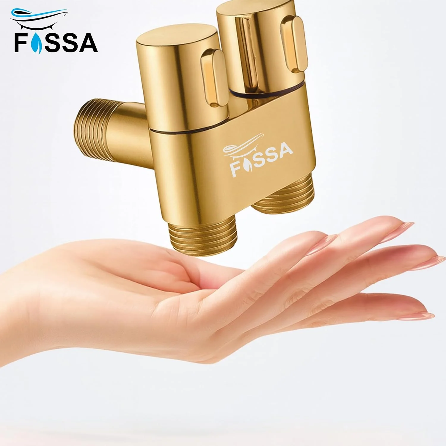2 in 1 Brass Angle cock Gold For Use multi Purpose - Image 5