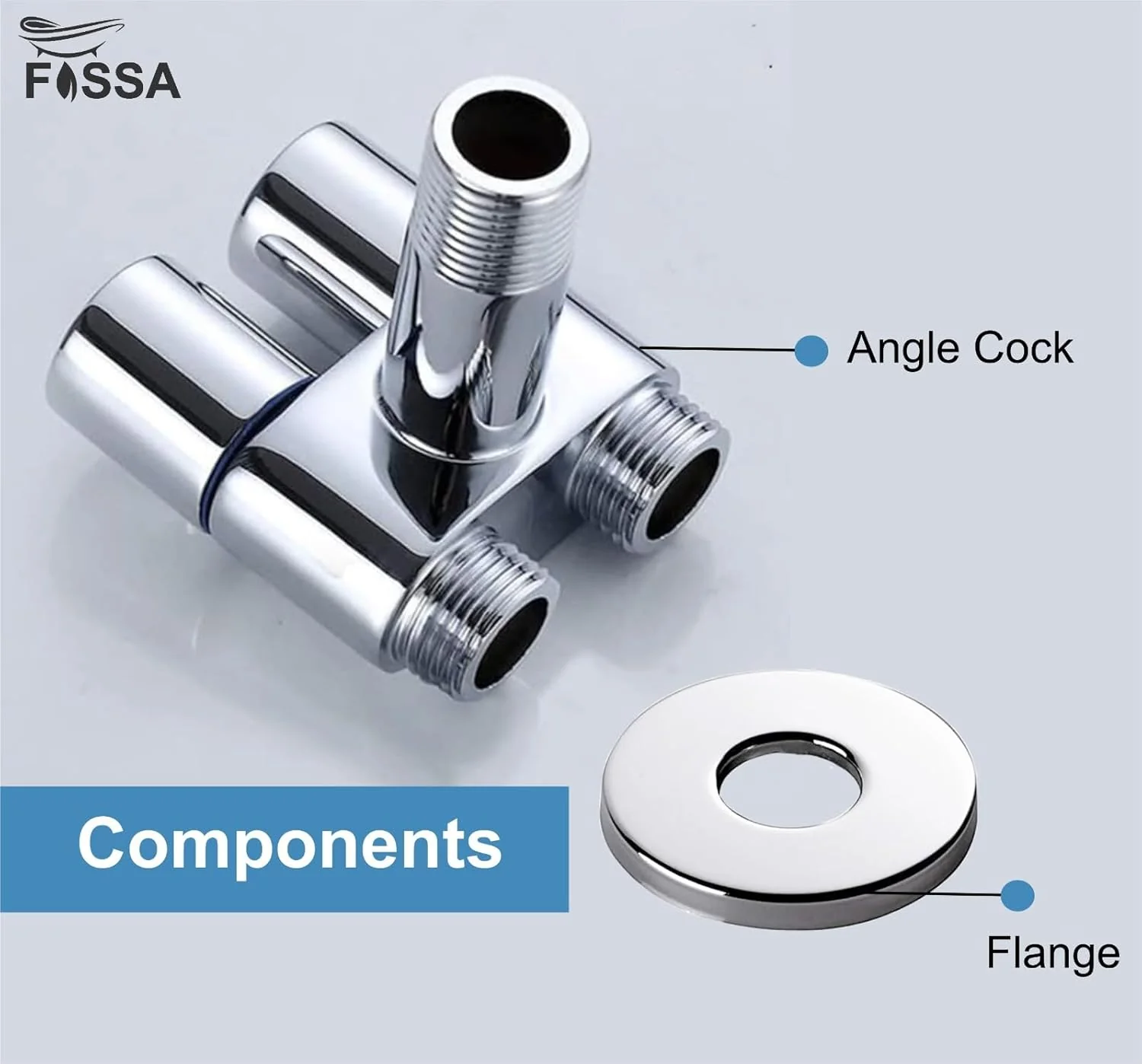 2 in 1 Brass Angle cock Silver For Use multi Purpose - Image 5