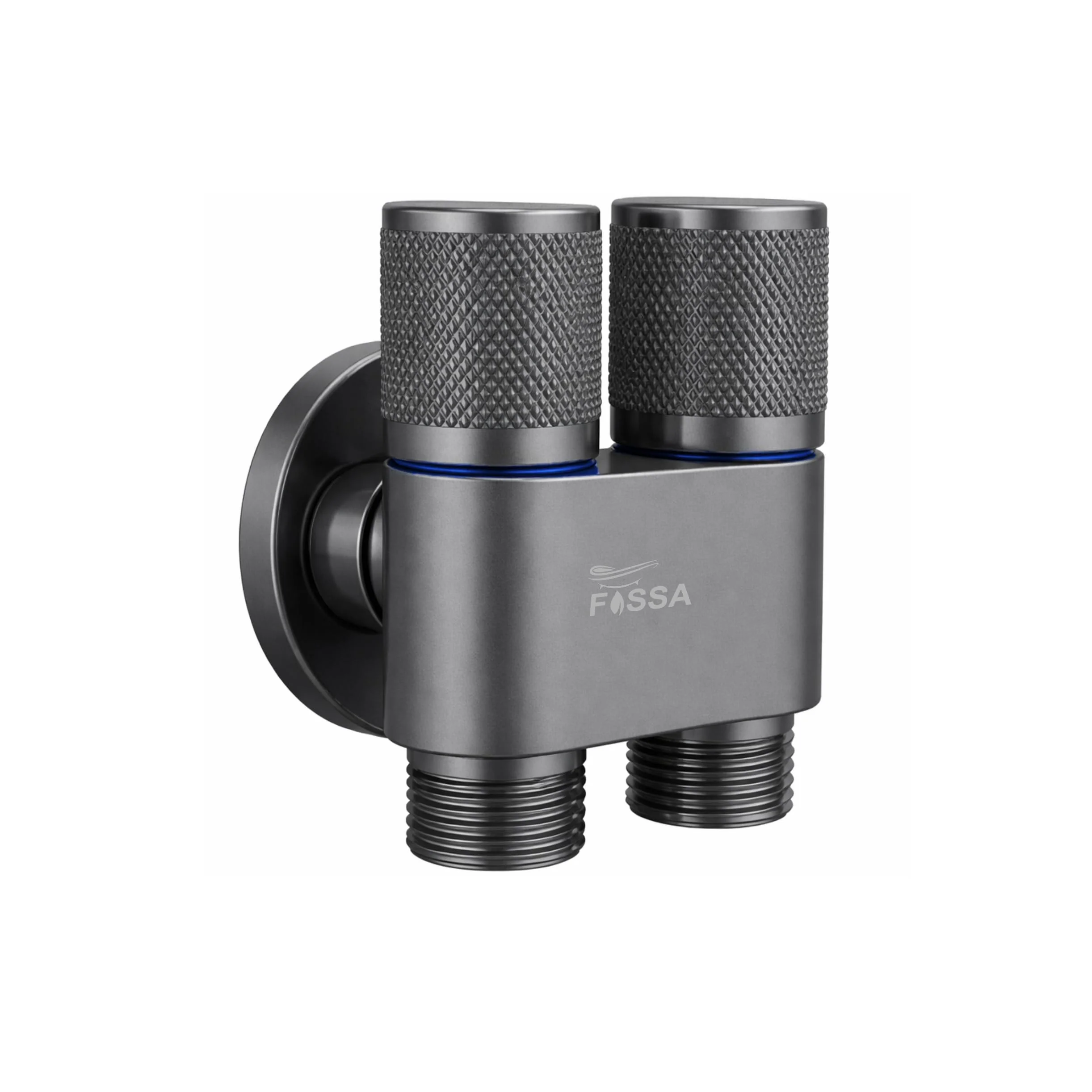 2 Way Galaxy Grey Stainless Steel Angle cock For Use multi Purpose Without Nozzle