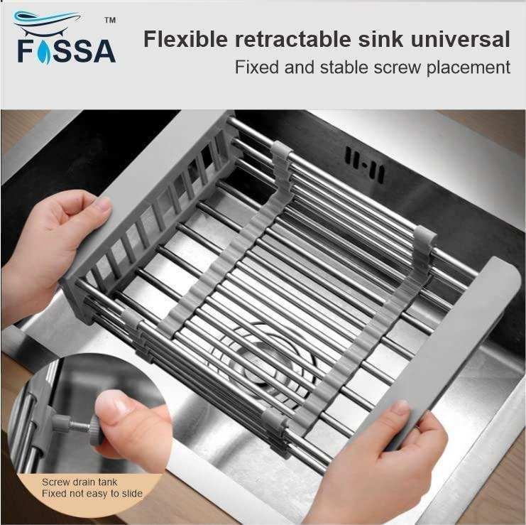20 Inches Adjustable Vegetable Basket/Sink Strainer Grey - Image 3