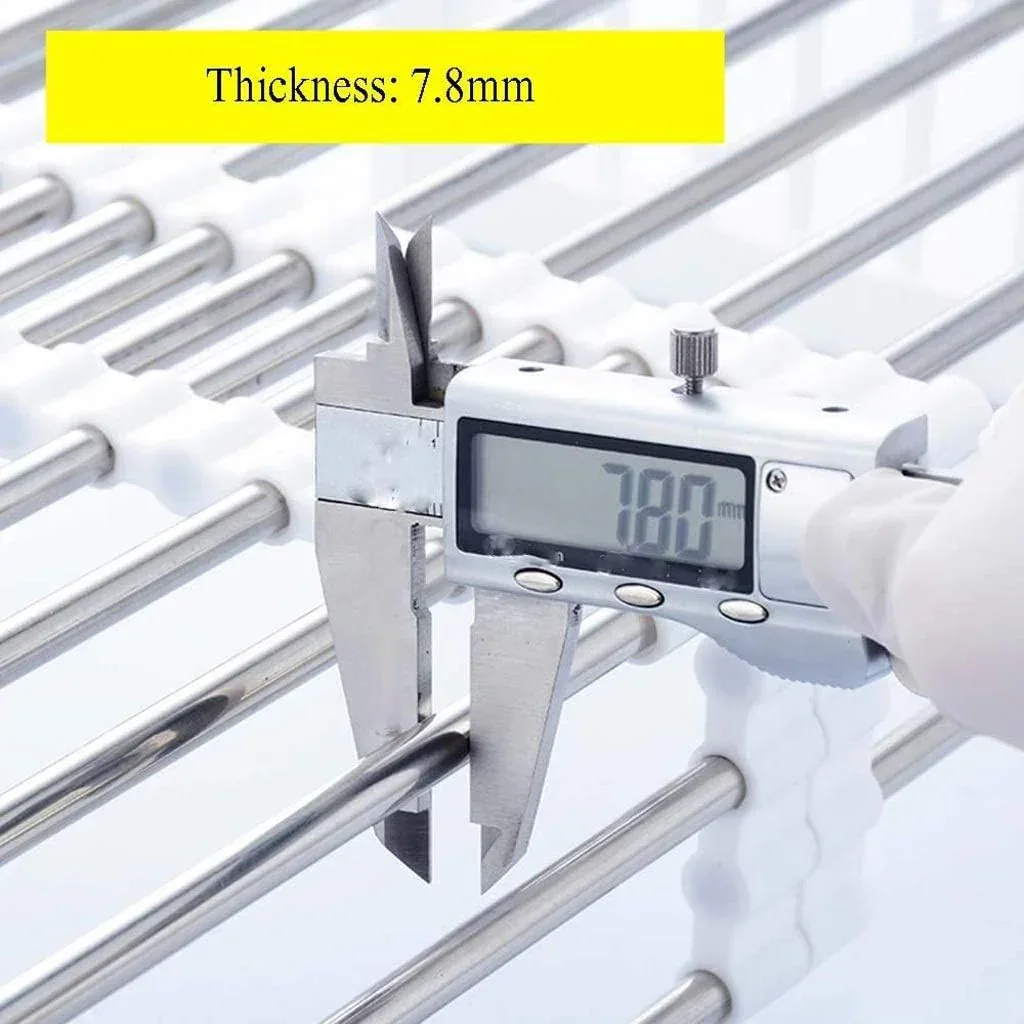 20 Inches Adjustable Vegetable Basket/Sink Strainer White - Image 3