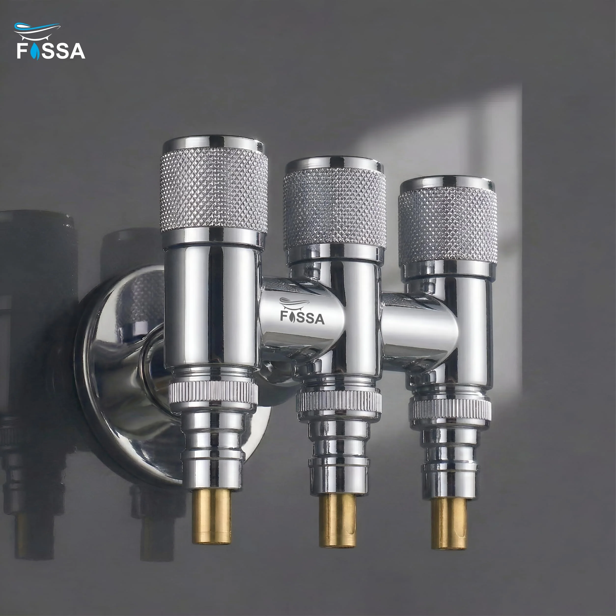 Curio 3 Way Silver Laundry Faucet Stainless Steel Angle Valve With Nozzle - Image 8