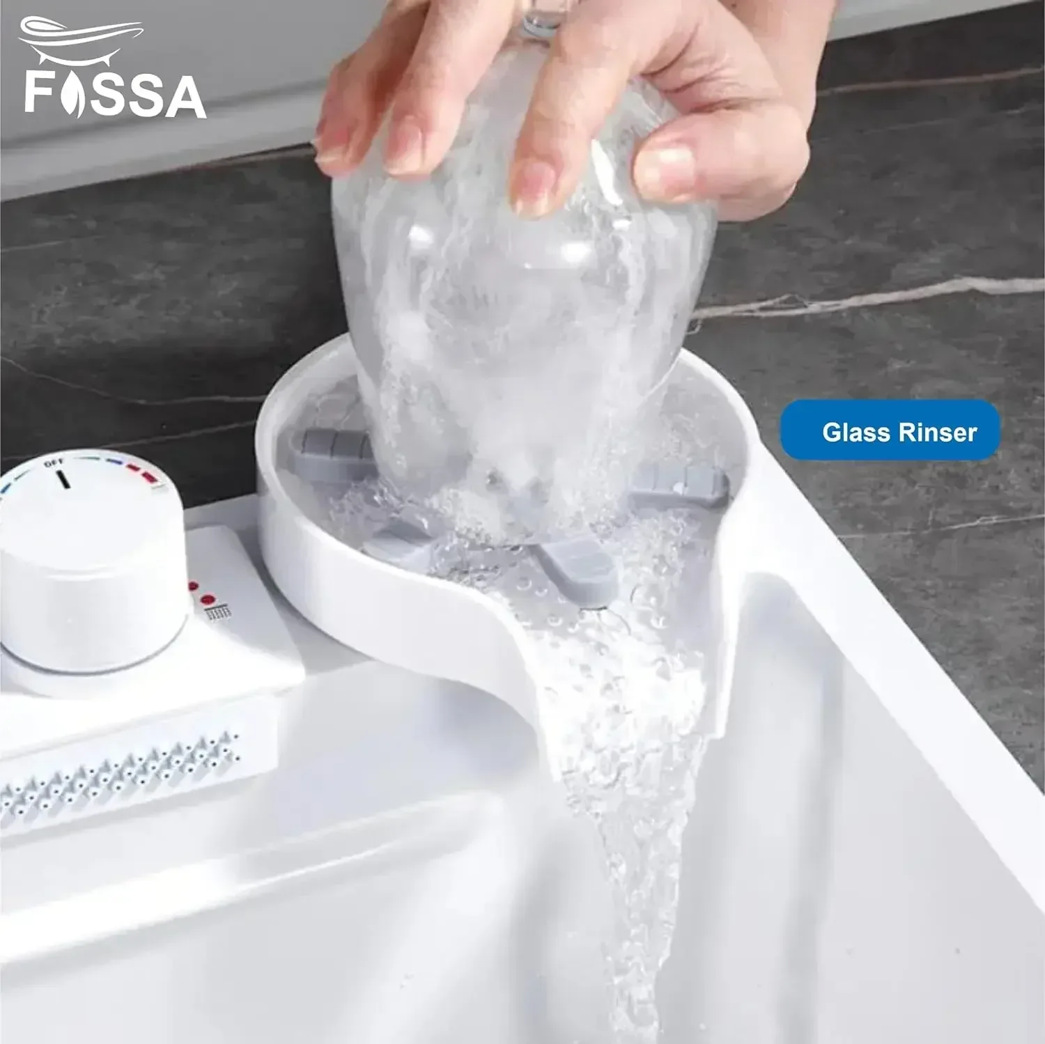 Smart Waterfall (30 x 18 x 10 ) Inch Premium Stainless Steel Kitchen Sink White - Image 8