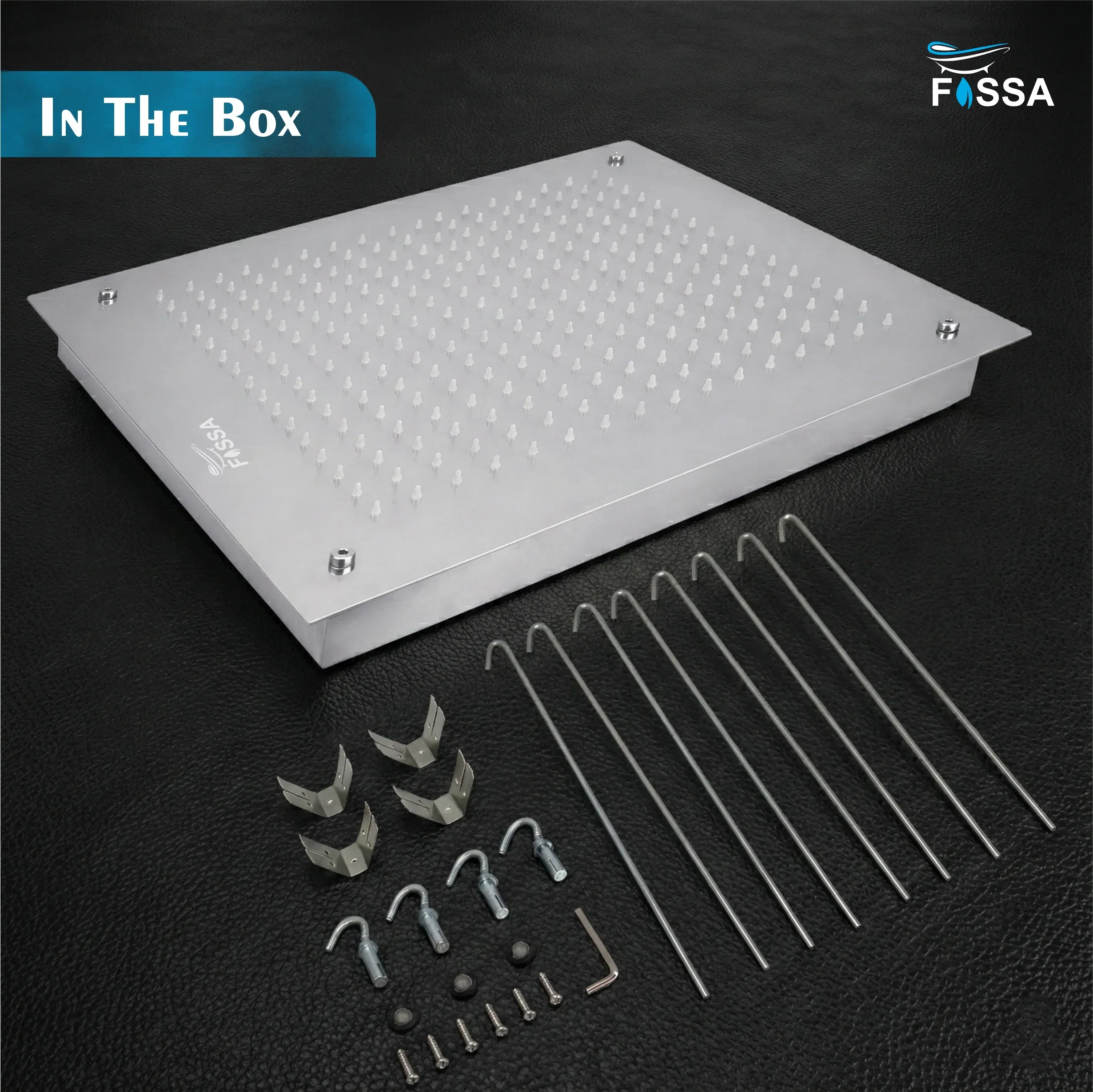 304 Stainless Steel Ceiling Overhead Shower (24x24 Inch) - Image 6