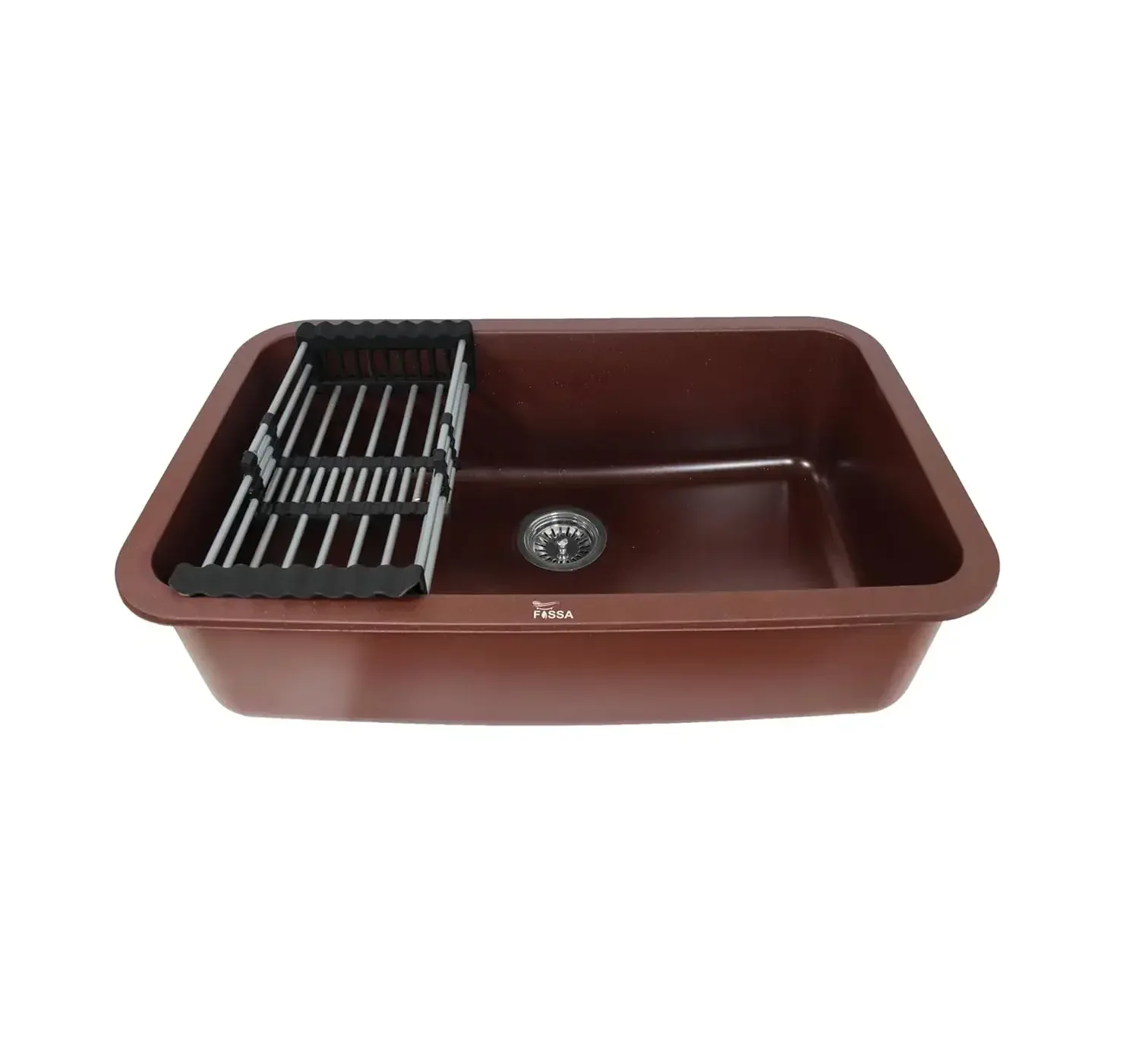 Quartz Kitchen Sink Single Bowl  Brown (31×19x9 Inches) – 10-Year Warranty