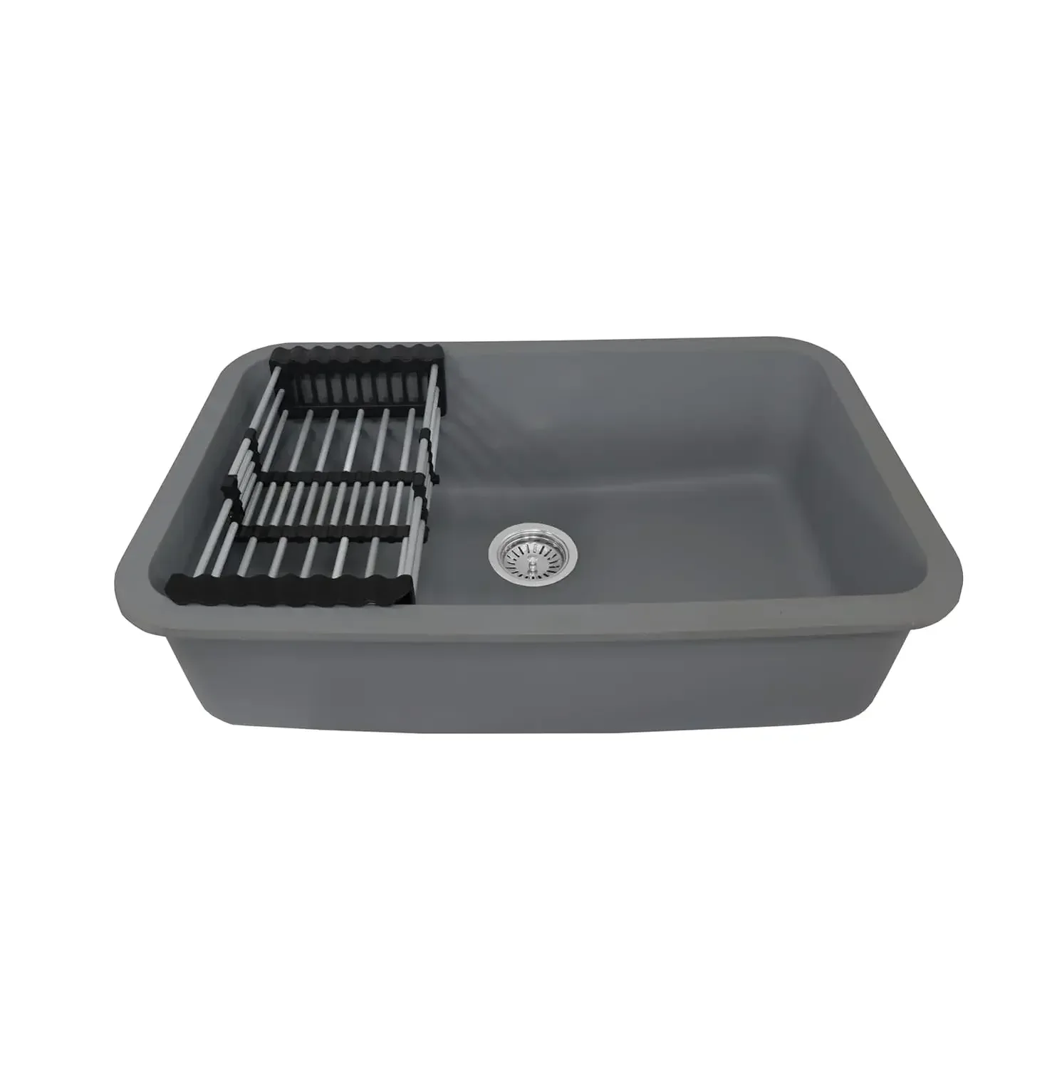 Quartz Kitchen Sink Single Bowl Grey (31x19x9 Inches) – 10-Year Warranty