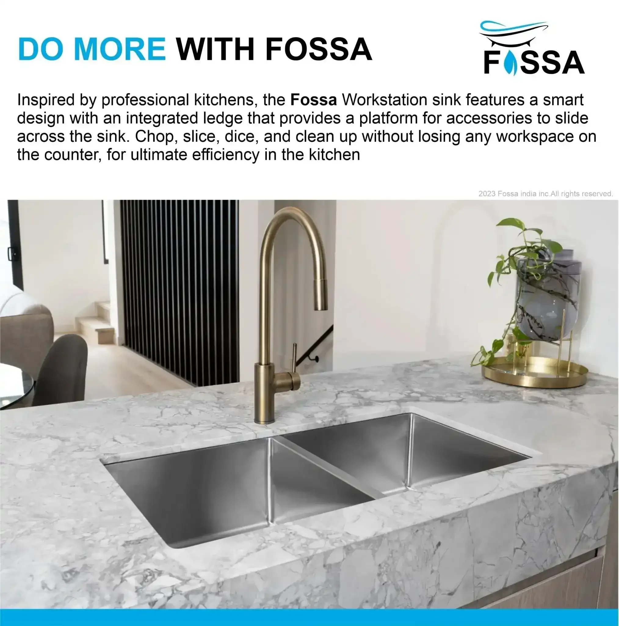 Premium Handmade (32 x 18 x 10) Inch Double Bowl Silver Stainless Steel Kitchen Sink - Image 4