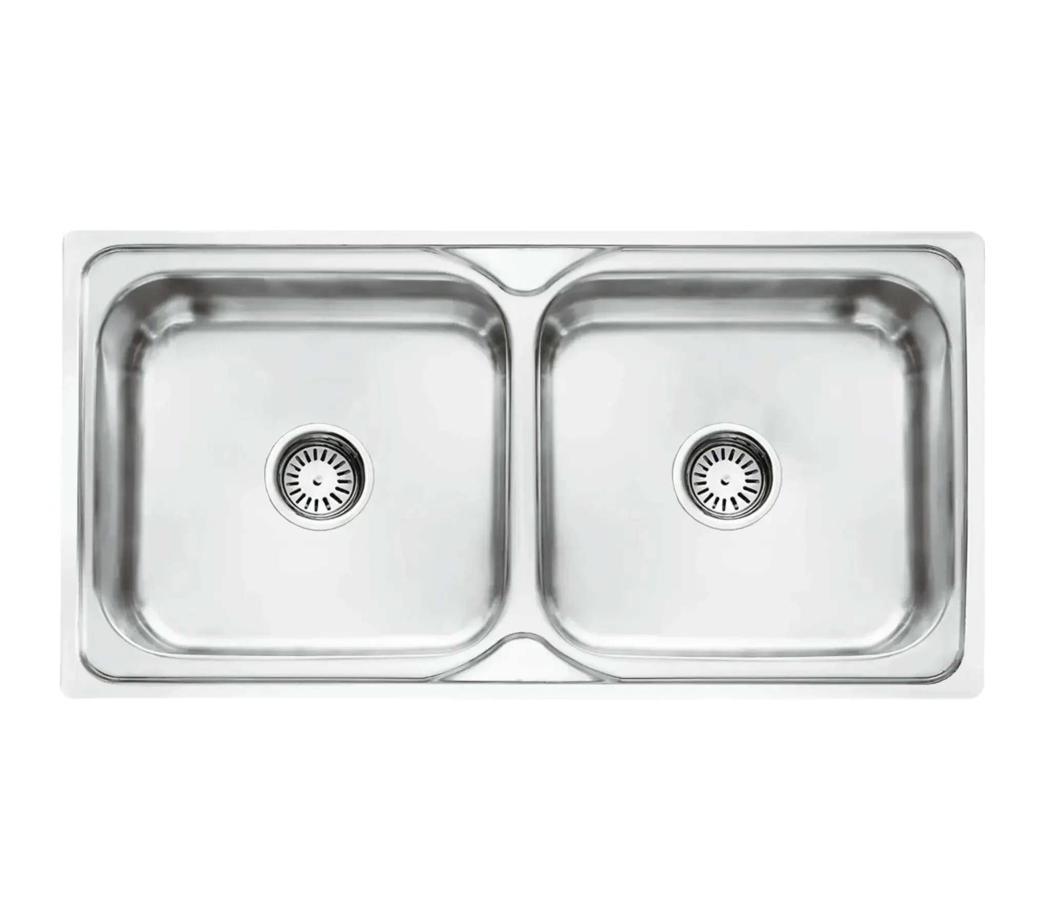 Premium Hydraulic (37"x18"x8") Double Bowl Indian Kitchen Sink Glossy Finish