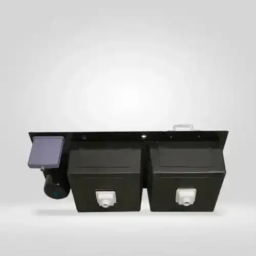 Premium 45 x 20 x 10 Inch Double Bowl Handmade Kitchen Sink with Dustbin,Silver Stainless Steel - Image 2