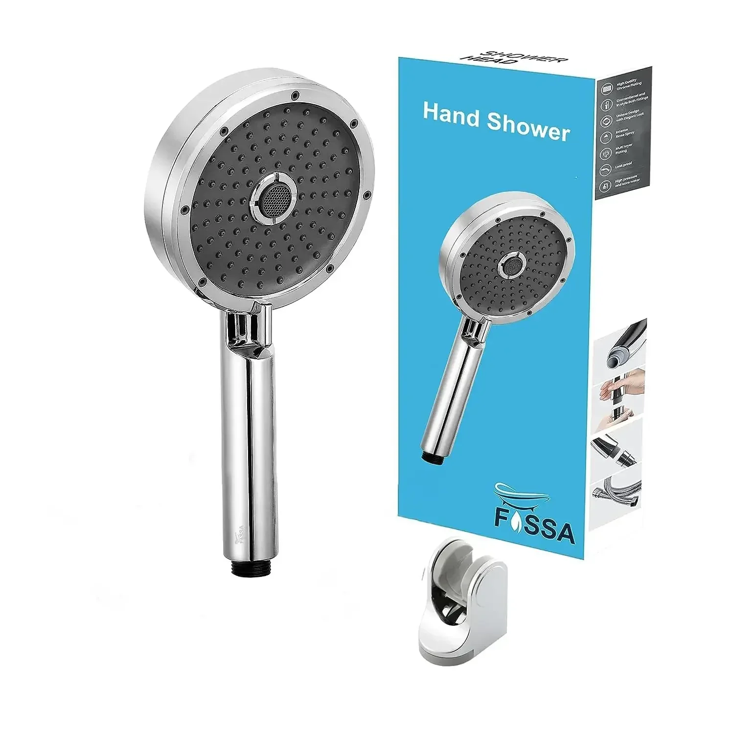 5"x5" Wondra 3-Spray Hand Shower – Chrome Finish (Only Hand shower)