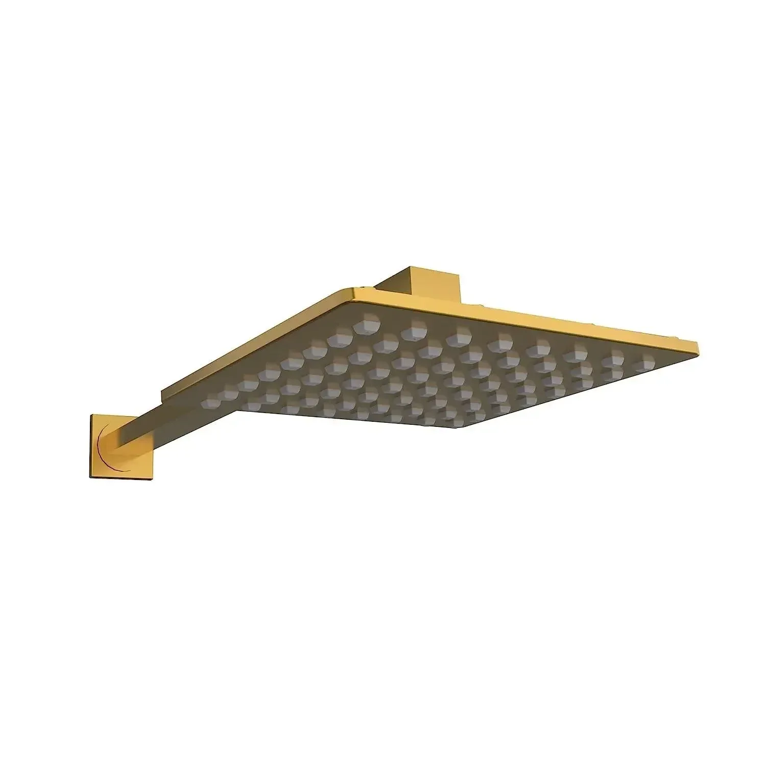 8 Inch Rainfall Overhead Shower Gold With Arm (18 Inch)