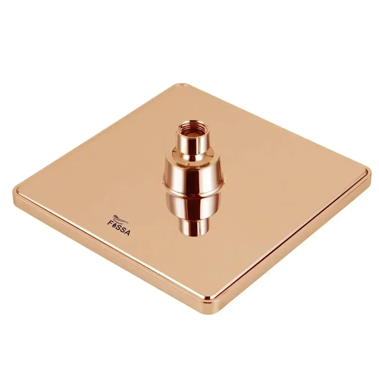 8 Inch Rainfall Square Overhead Shower Rose Gold With Arm (18 Inch) - Image 4