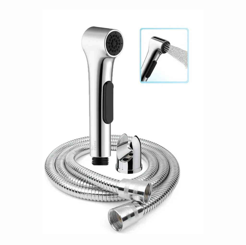 Aqua Silver ABS Health Faucet with 1 Meter 304-Grade SS Hose Pipe & Hook - Image 7