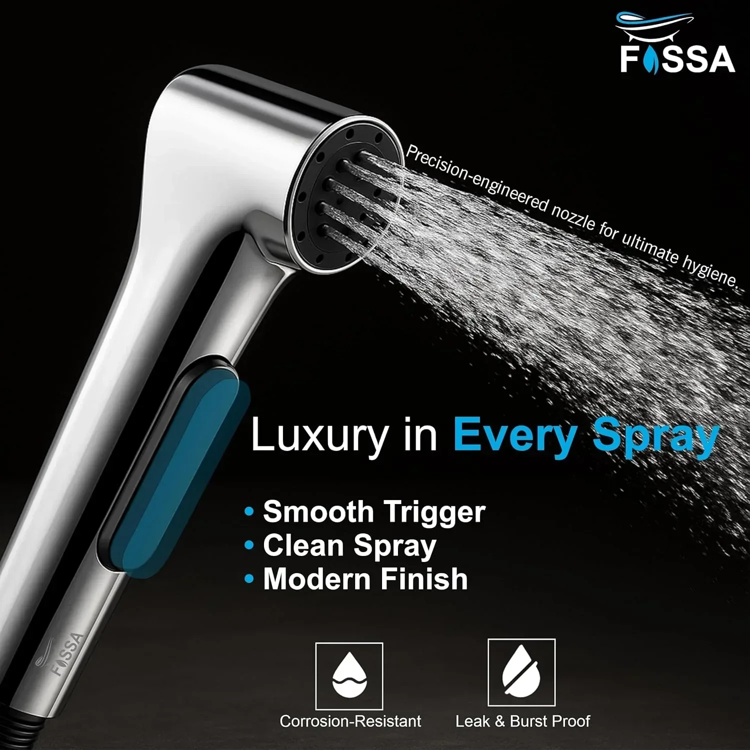 Aqua Silver ABS Health Faucet Gun Only - Image 2