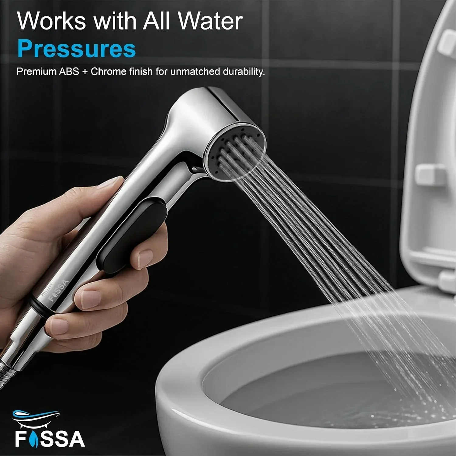 Aqua Silver ABS Health Faucet Gun Only - Image 4