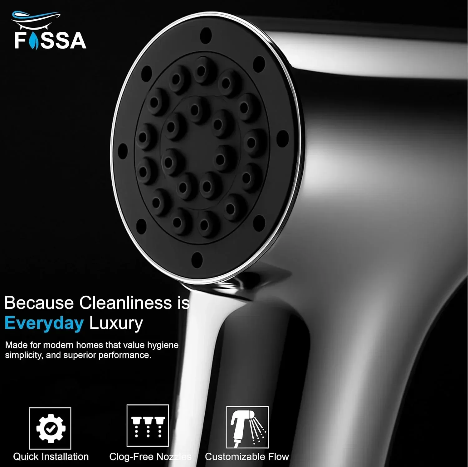 Aqua Silver ABS Health Faucet Gun Only - Image 5
