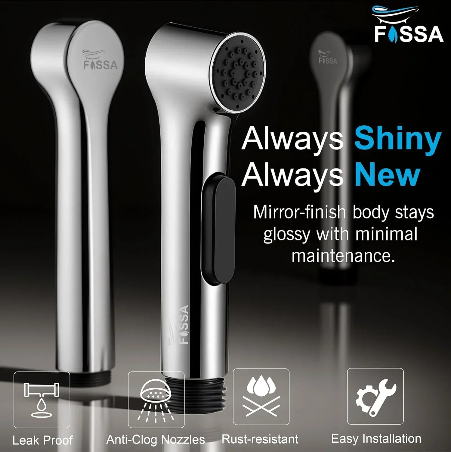Aqua Silver ABS Health Faucet Gun Only - Image 7