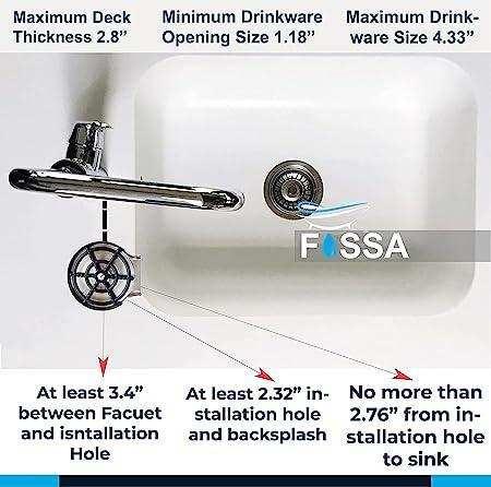 Kitchen Sink Glass Rinser with Heavy Stainless Steel Body - Image 4