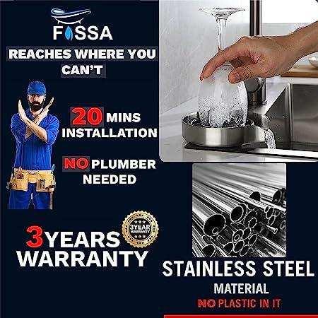 Kitchen Sink Glass Rinser with Heavy Stainless Steel Body - Image 5