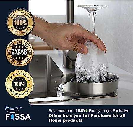 Kitchen Sink Glass Rinser with Heavy Stainless Steel Body - Image 6