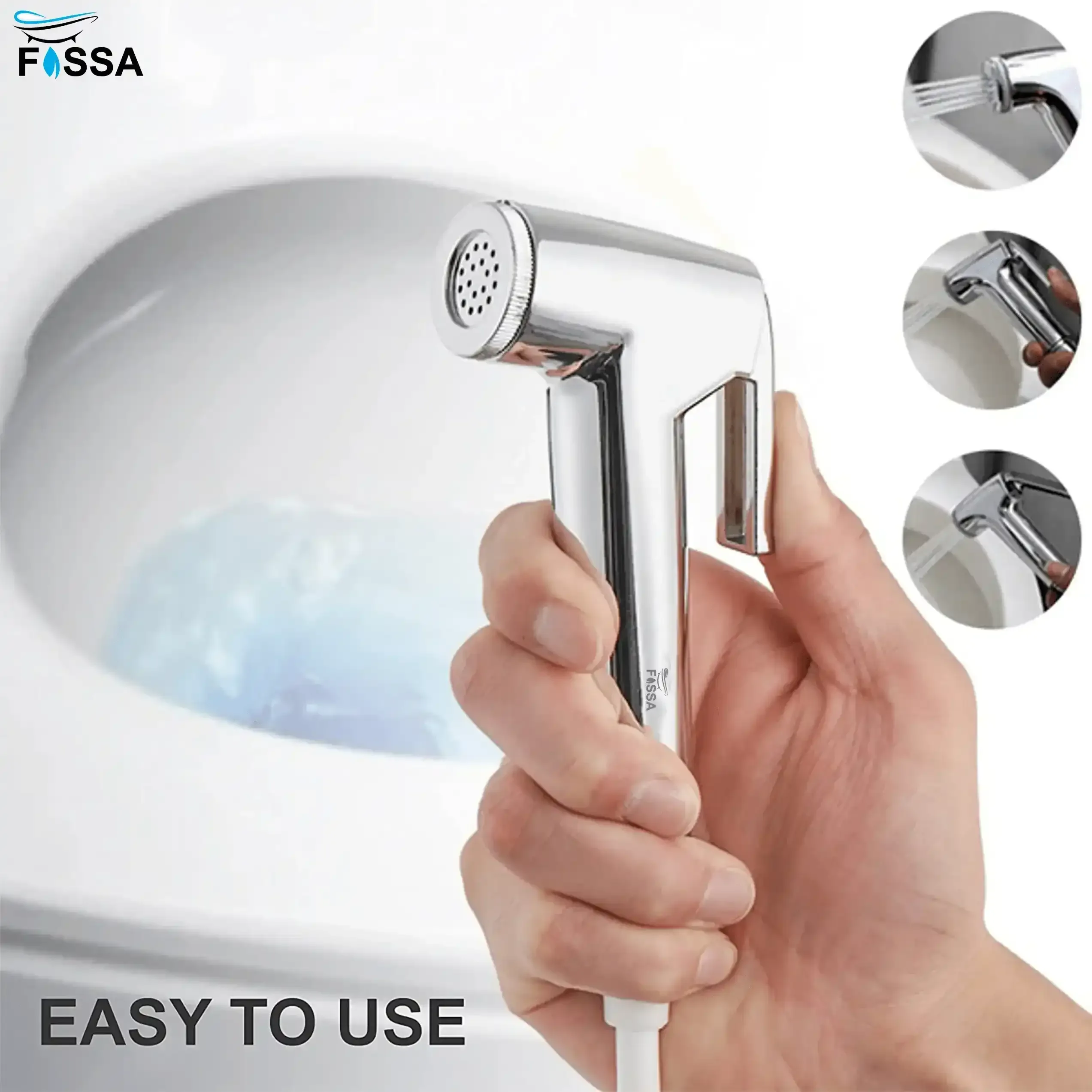 Hand Held Bidet Sprayer,Silver ABS Health Faucet - Image 3