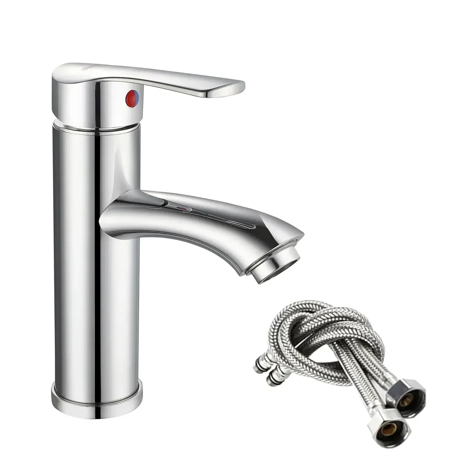 Fossa Brass Single Lever Basin Mixer Tap – Chrome Finish
