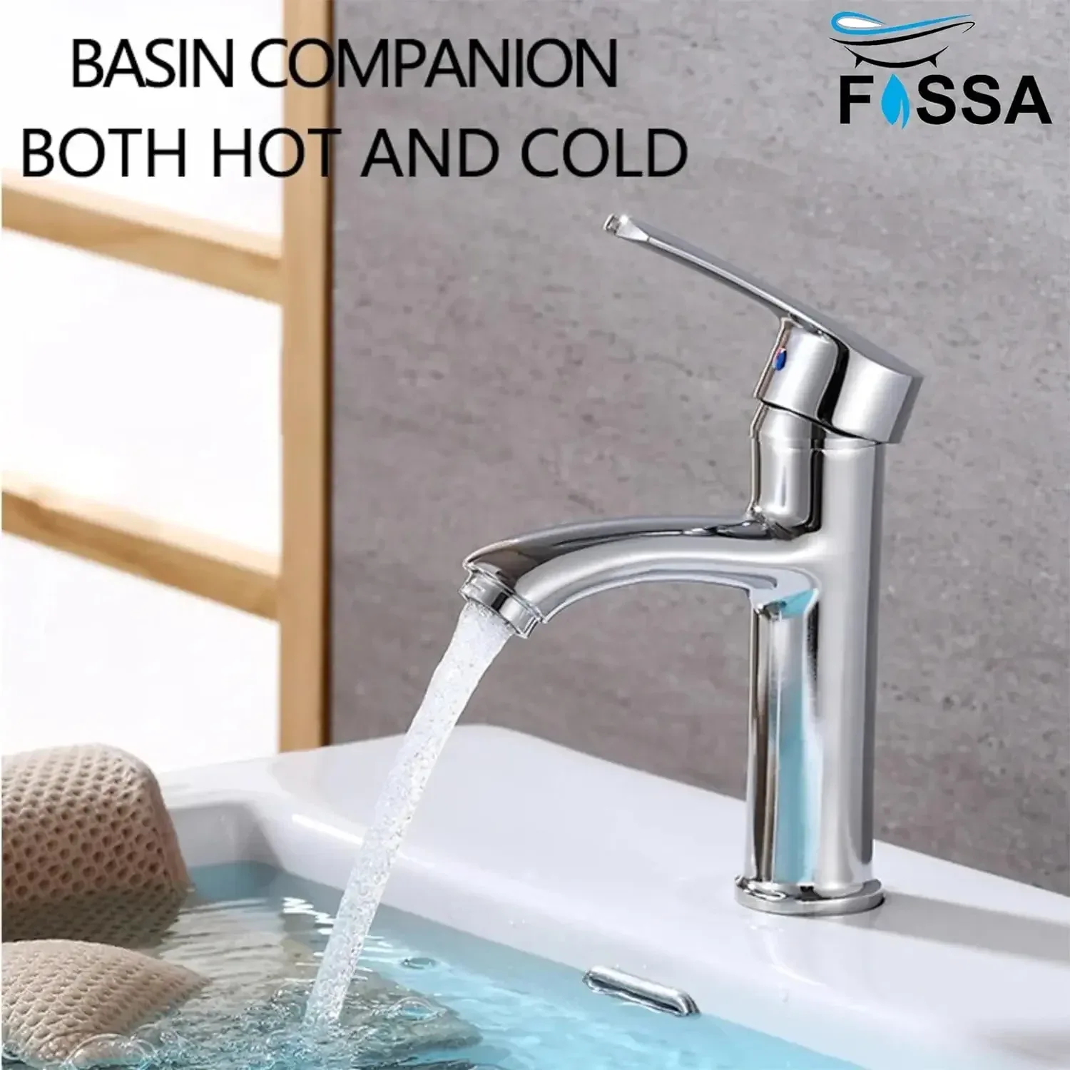 Fossa Brass Single Lever Basin Mixer Tap – Chrome Finish - Image 6