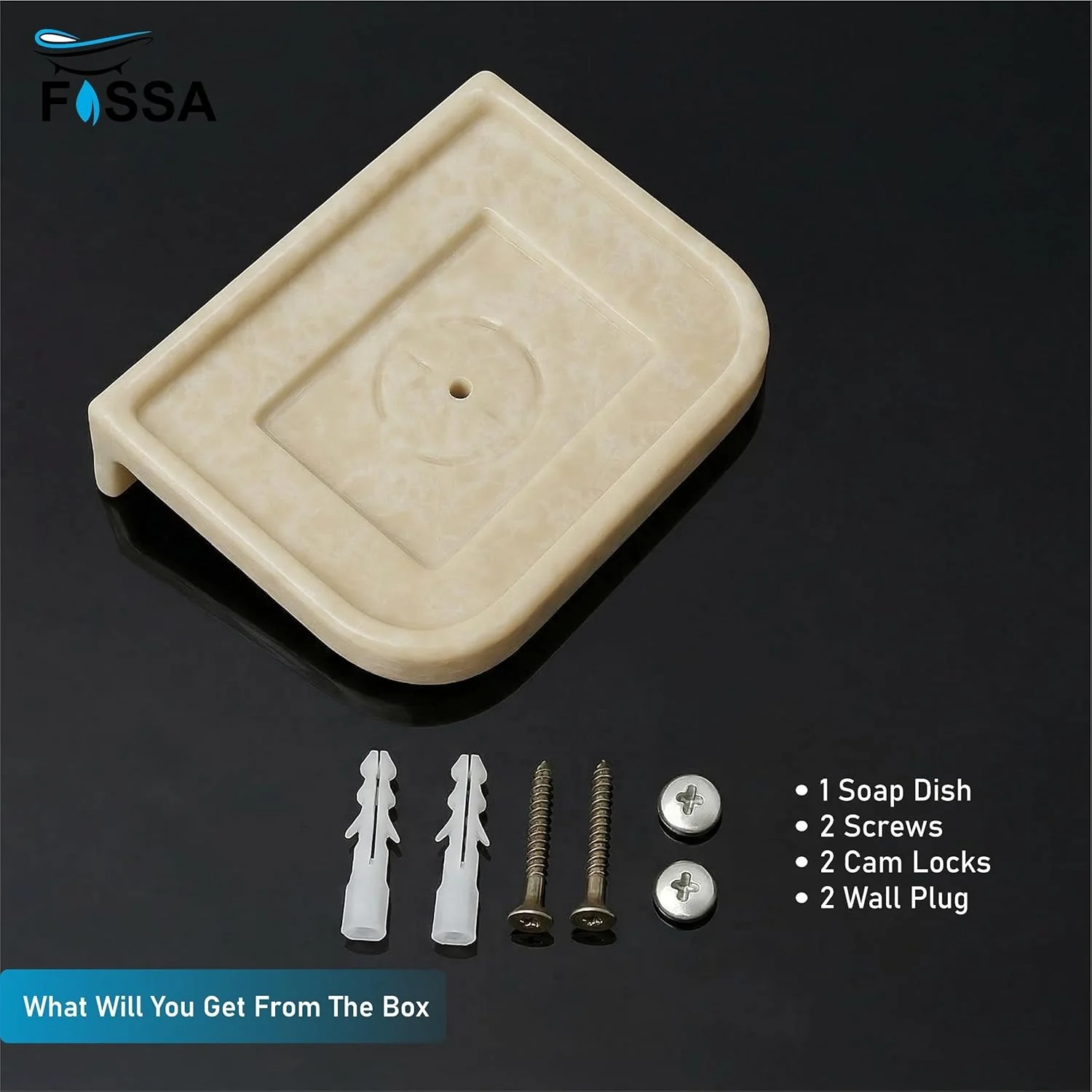 Ceramic Ivory Unbreakable Soap Dish  Rectangular Glossy Finish (RM-118) - Image 5