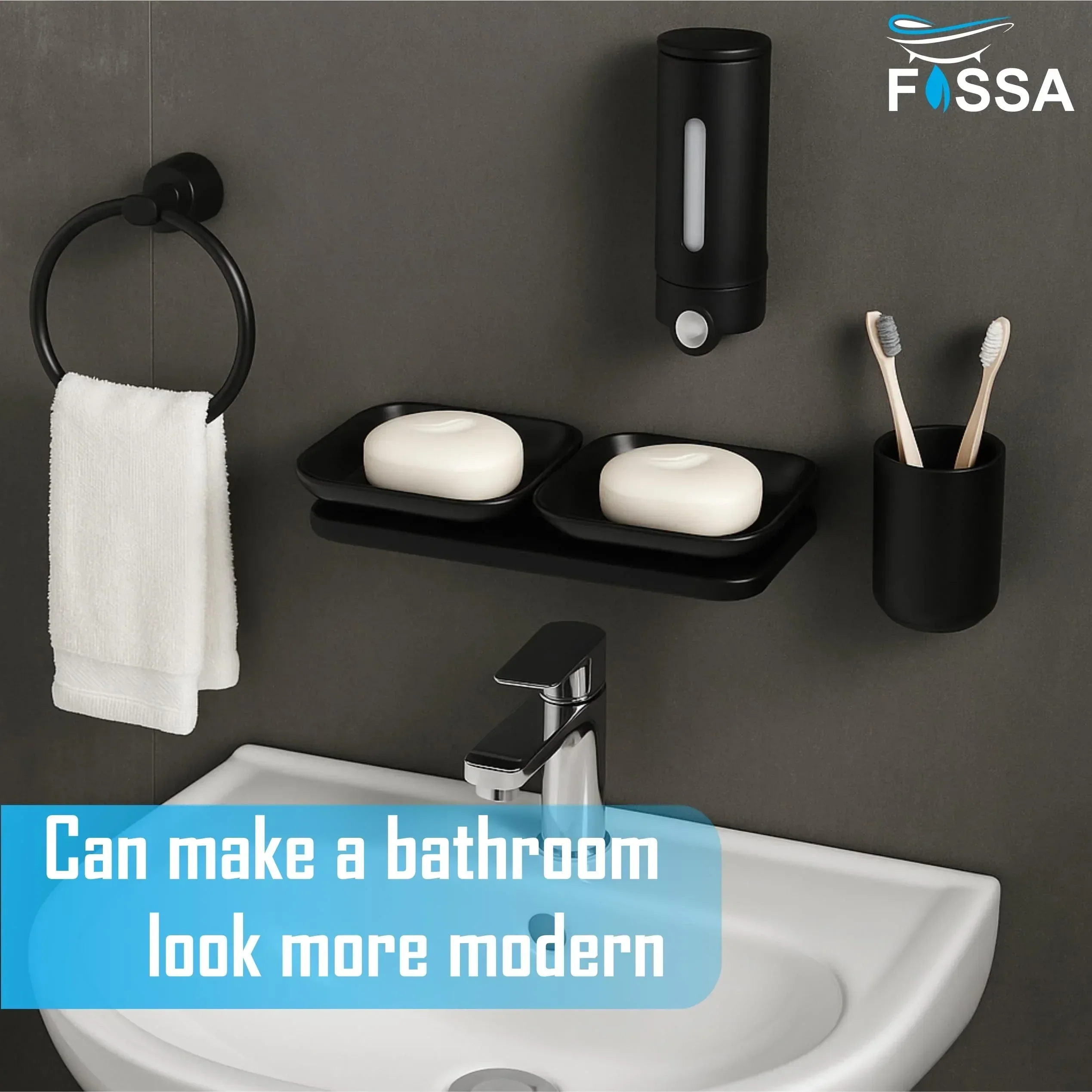 Ceramic Black Unbreakable Soap Dish  Rectangular Glossy Finish (RB-112) - Image 5