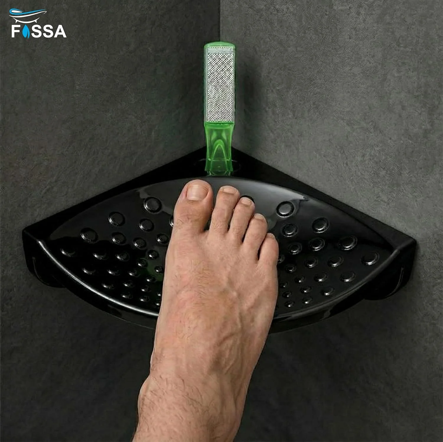 Ceramic Black Foot Rest Stand Unbreakable Glossy Finish (RB-135) - Image 7