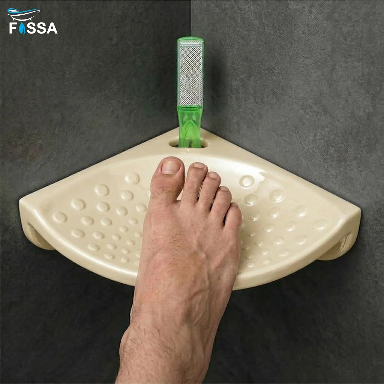 Ceramic Ivory Foot Rest Stand Unbreakable Glossy Finish (RM-135) - Image 5