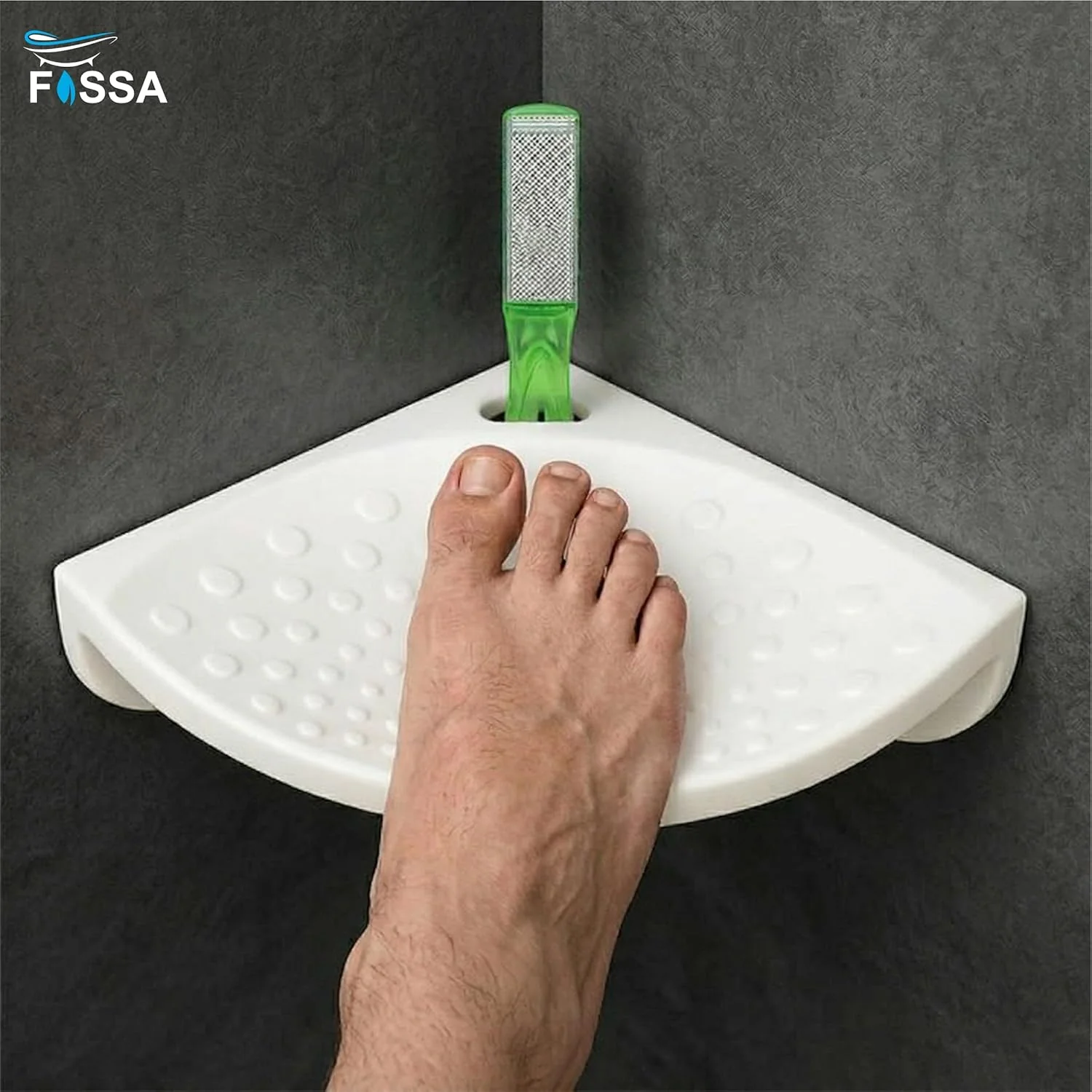 Ceramic White Foot Rest Stand Unbreakable Glossy Finish (RW-135) - Image 3
