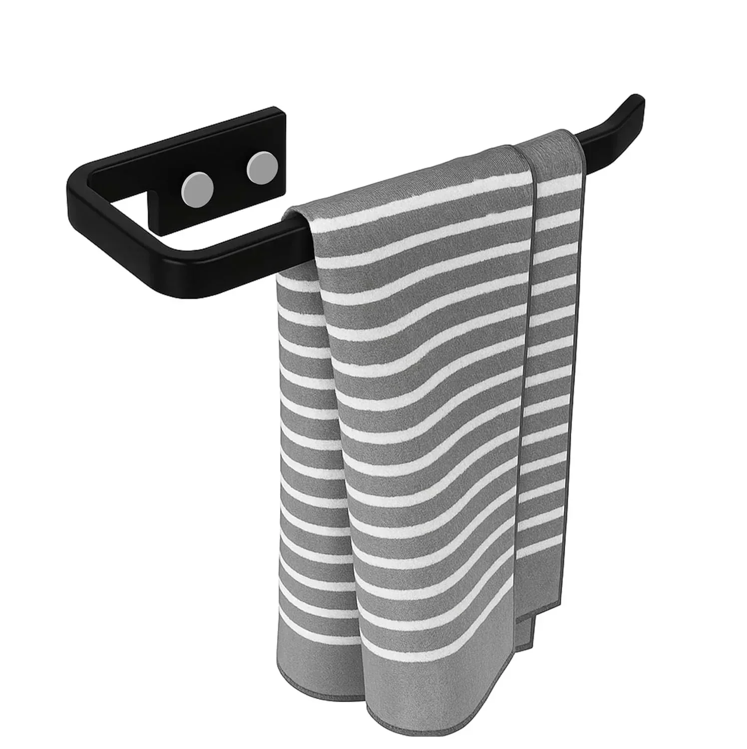 Ceramic Black Unbreakable Napkin Ring & Towel Holder Glossy Finish (RB-136)