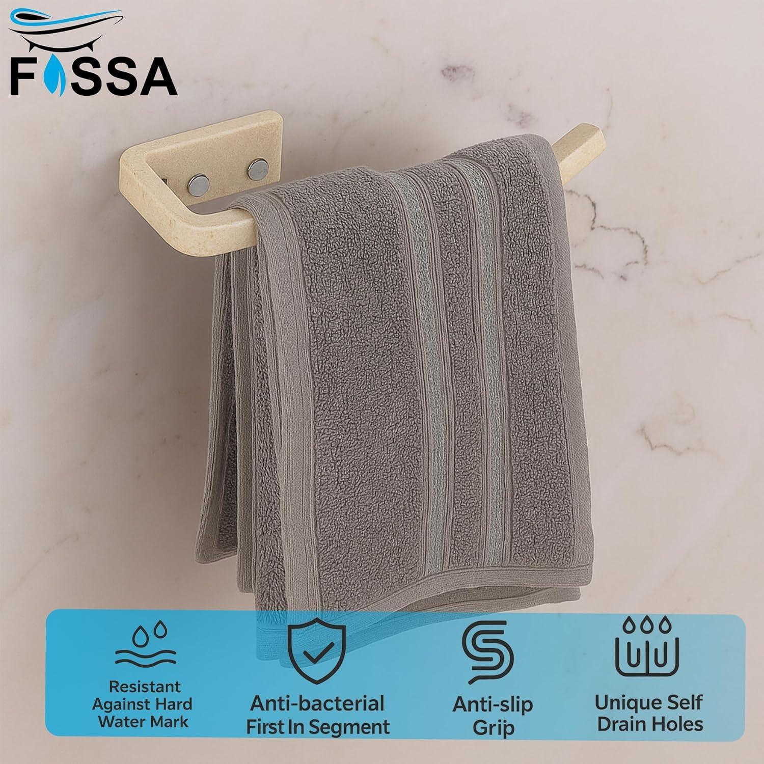 Ceramic Ivory Unbreakable Napkin Ring & Towel Holder Glossy Finish (RM-136) - Image 4