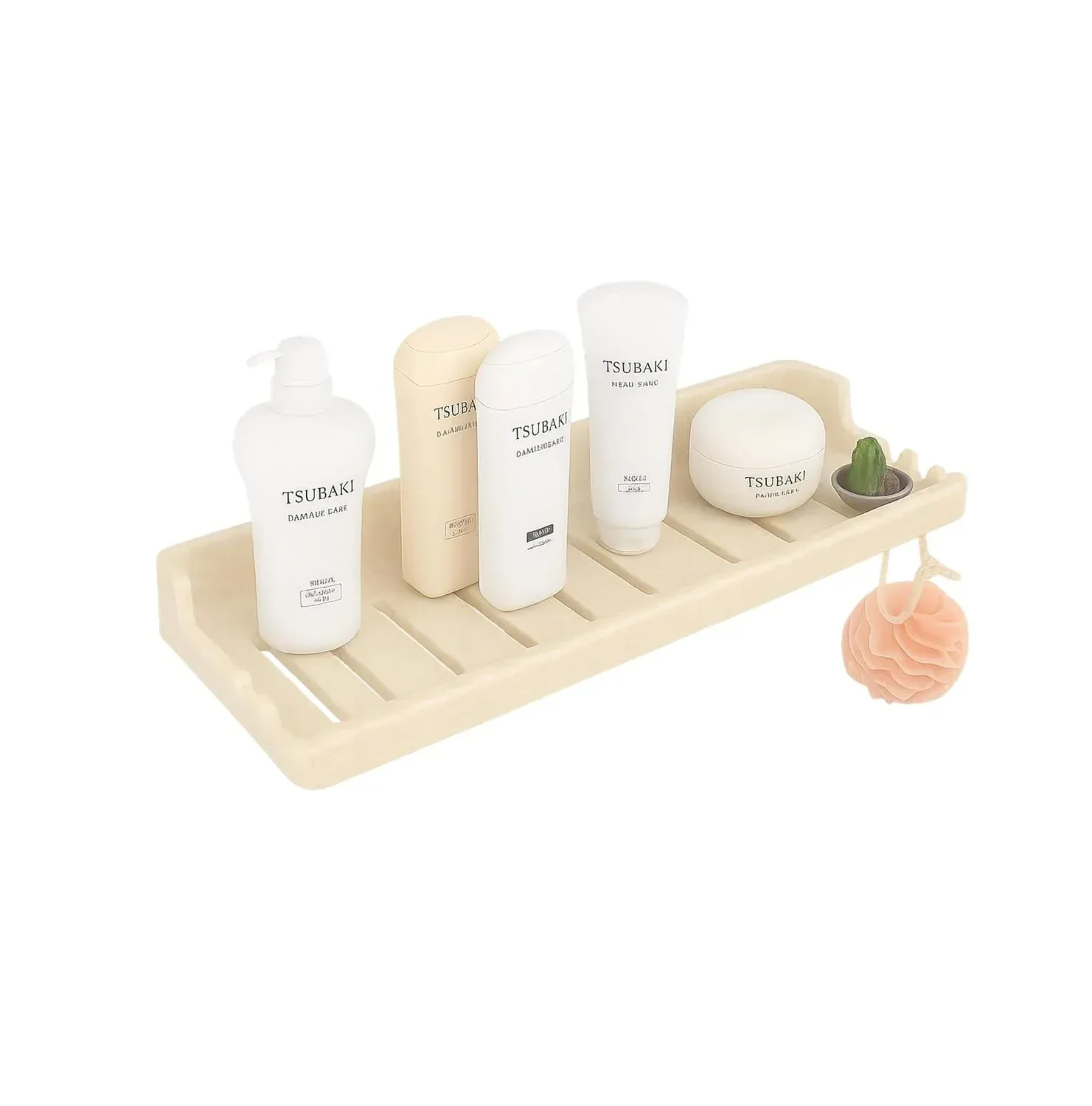 Classic Ceramic Wall Mounted Shelf Rack – Ivory (Glossy Finish) (RM-129)