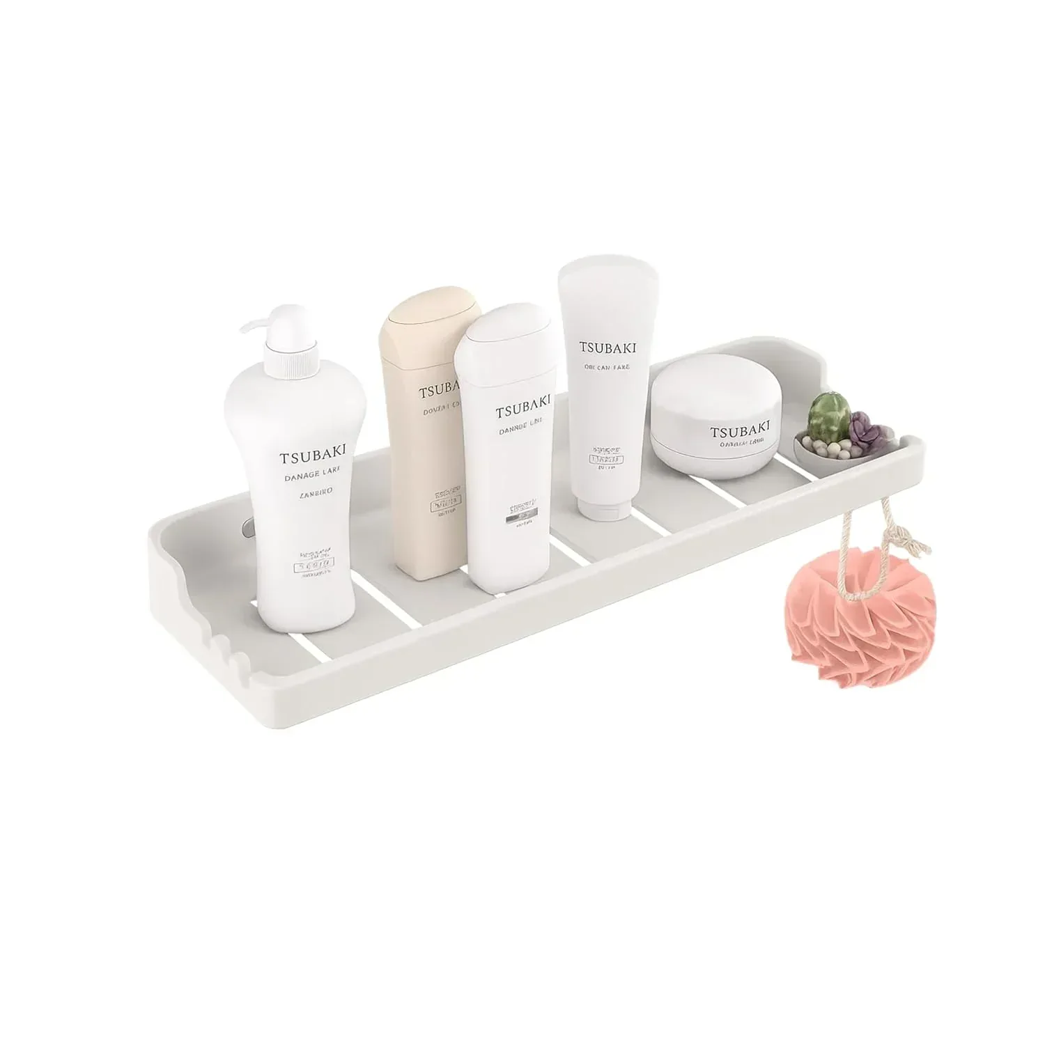Classic Ceramic Wall Mounted Shelf Rack – White (Glossy Finish) (RW-129)