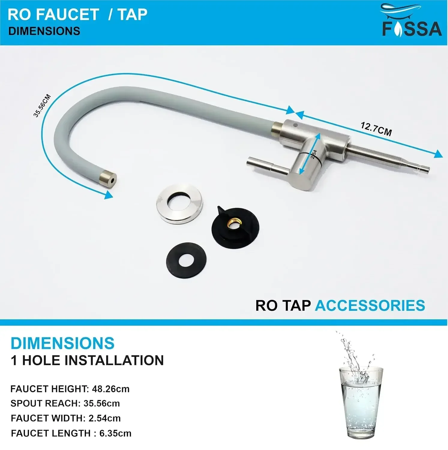 RO Tap/Faucet Premium Stainless Steel Grey - Image 2