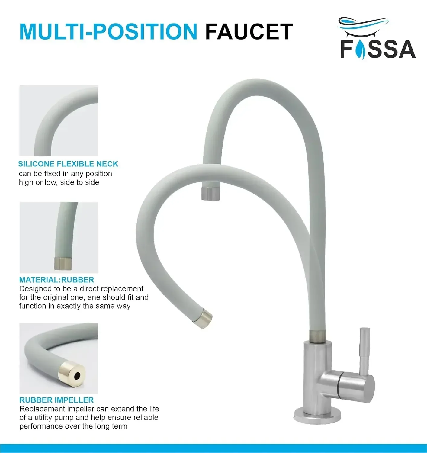 RO Tap/Faucet Premium Stainless Steel Grey - Image 4