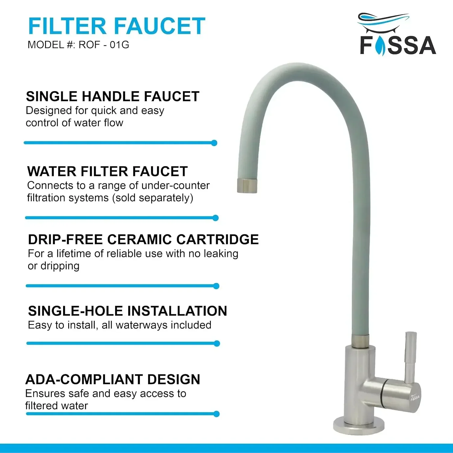 RO Tap/Faucet Premium Stainless Steel Grey - Image 5