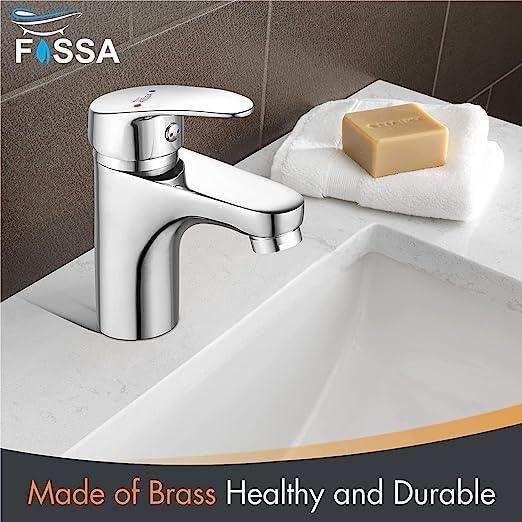 Wash Basin Mixer Tap Brass Silver - Image 5