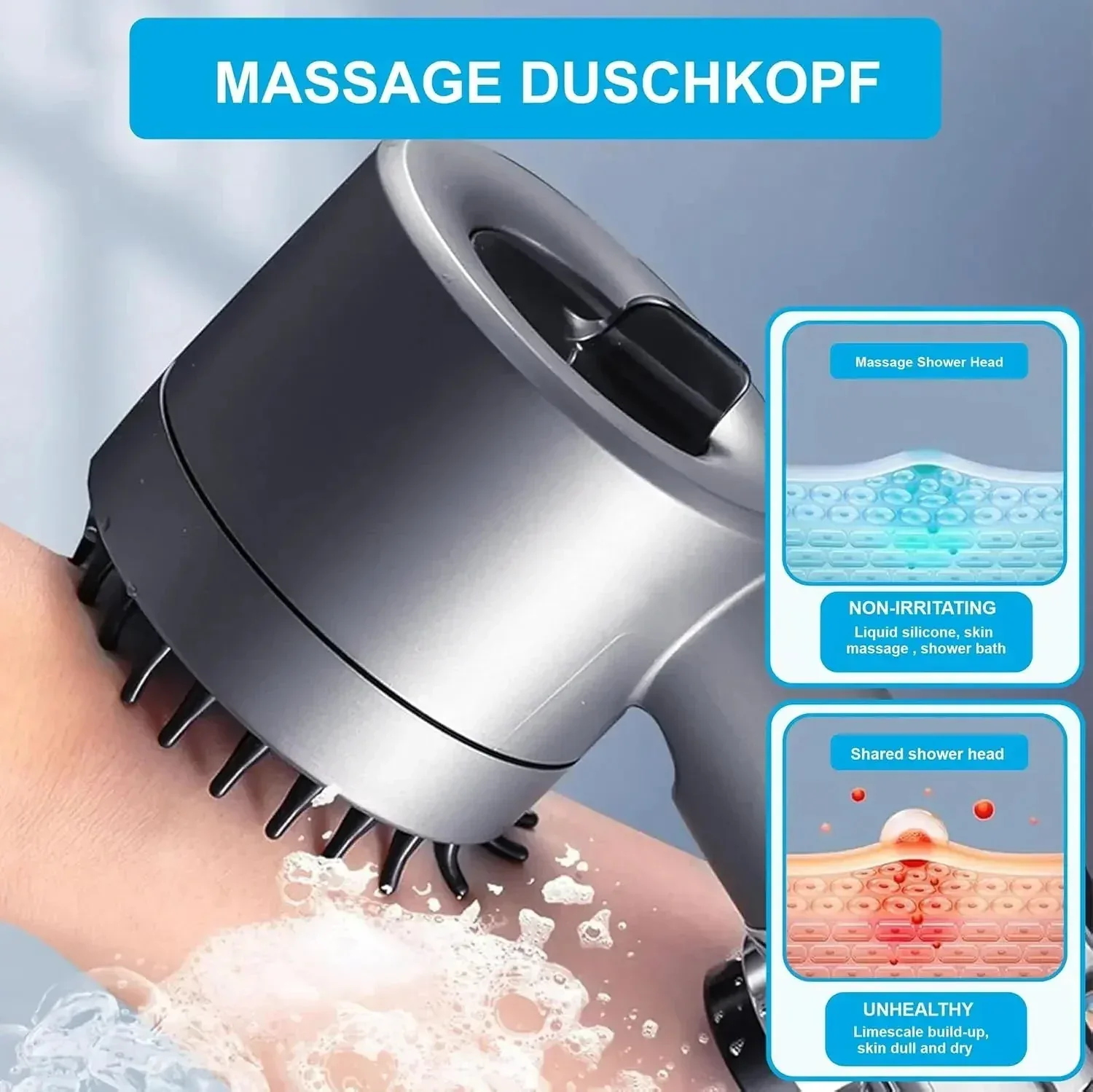 Snow 3 Modes ABS Black Finish Hand Shower Only - Image 2