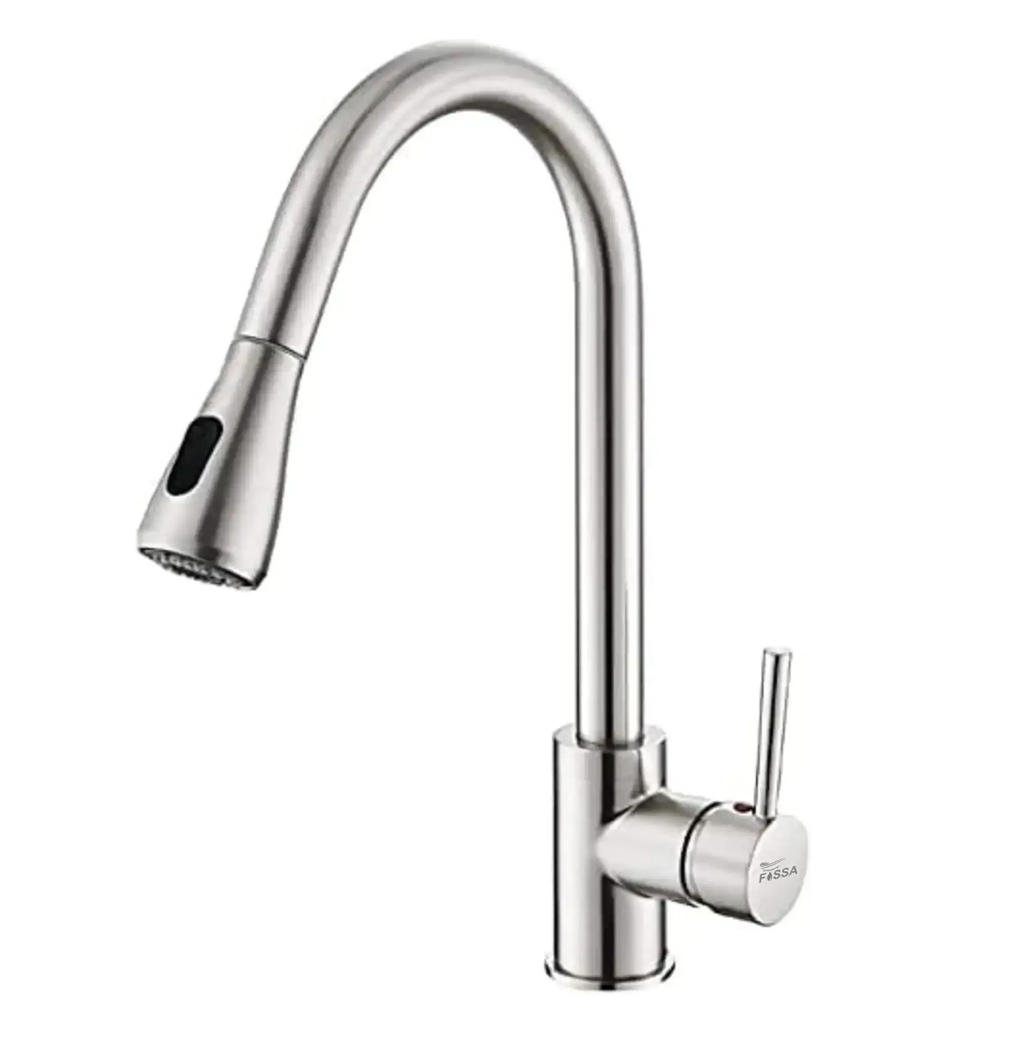 Fossa Stainless Steel Pull-Down Kitchen Mixer Tap – Silver