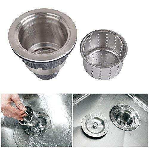 Fossa Stainless Steel Kitchen Sink Drain Waste Coupling 304'' with Under Basket, 4 X 4 - Image 3