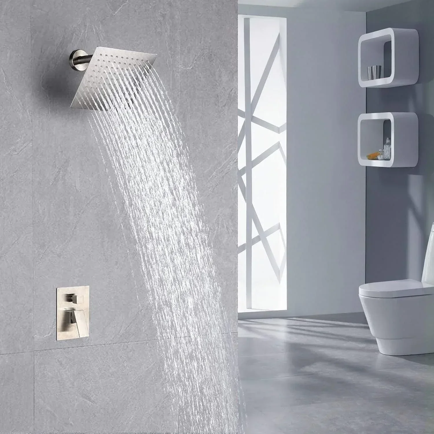Fossa Ultra Sleek 304-Grade Overhead Shower (4 x 4 inches) - by Fossa - Image 6