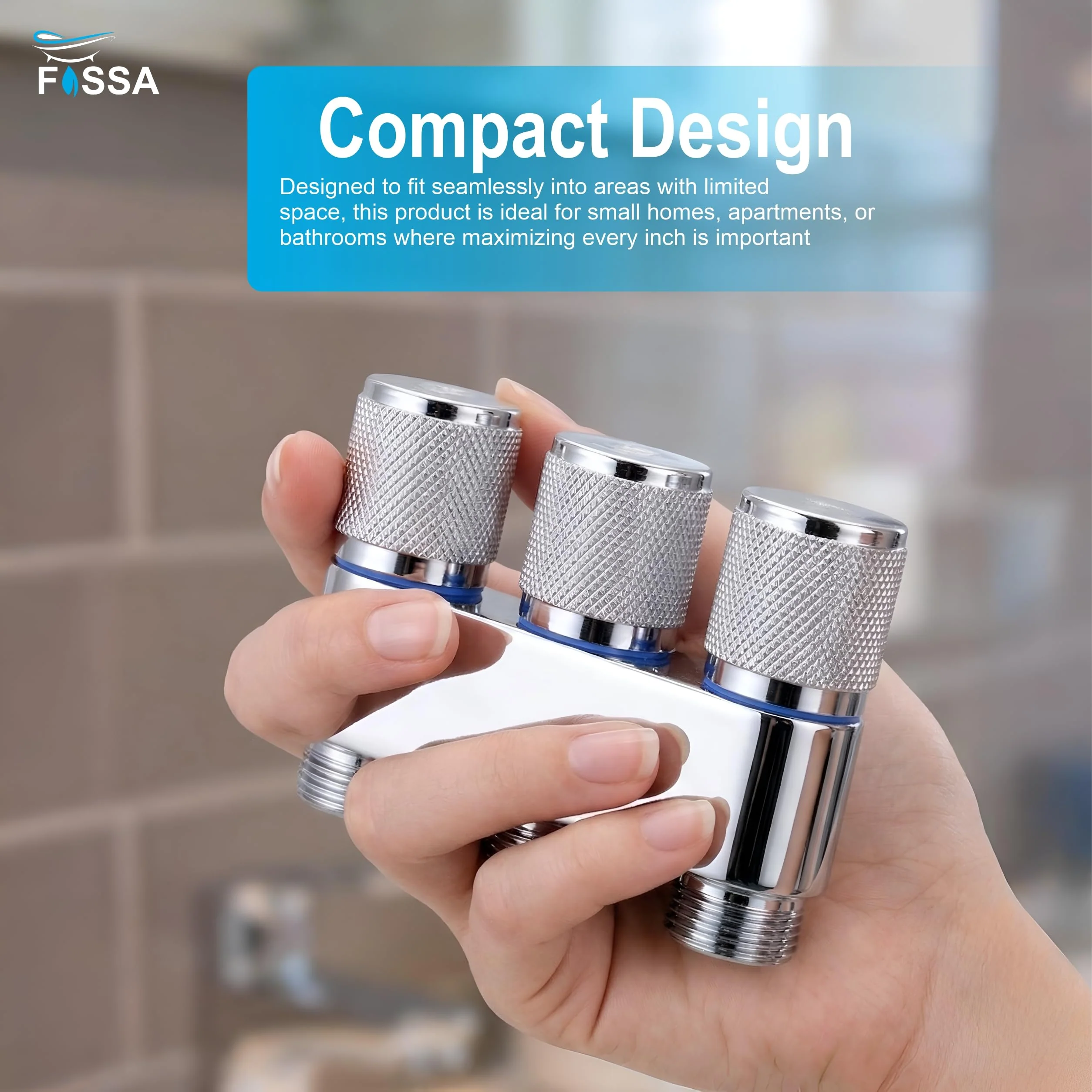 3 Way Galaxy Silver Laundry Faucet Stainless Steel Angle Valve Without Nozzle - Image 5