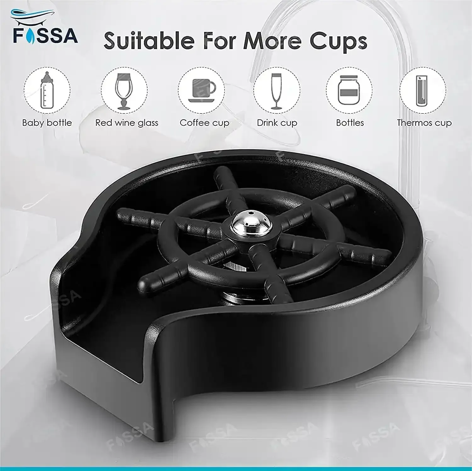 Kitchen Sink Glass Rinser with Heavy ABS Body - Image 5