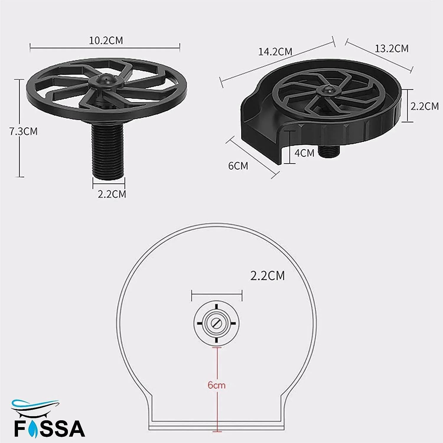 Kitchen Sink Glass Rinser with ABS Body - Image 2